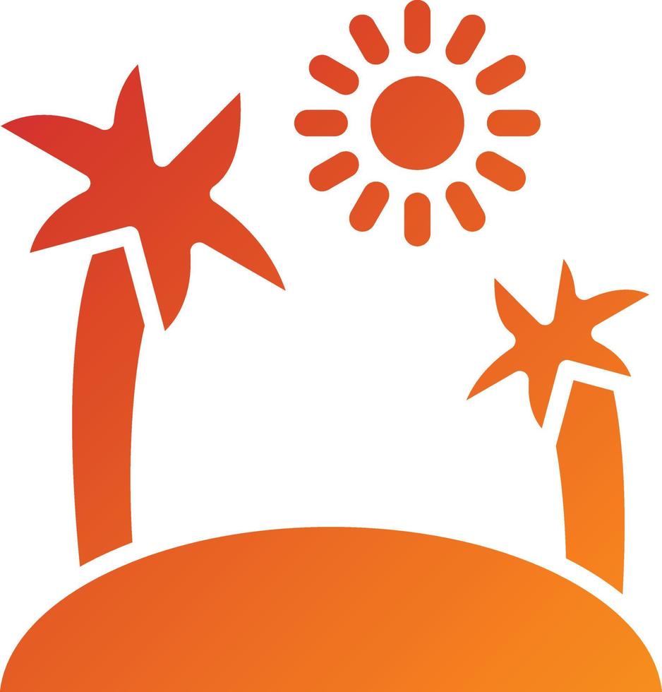 Island Icon Style vector
