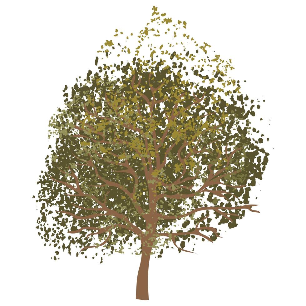 ilustración de árboles verdes vector