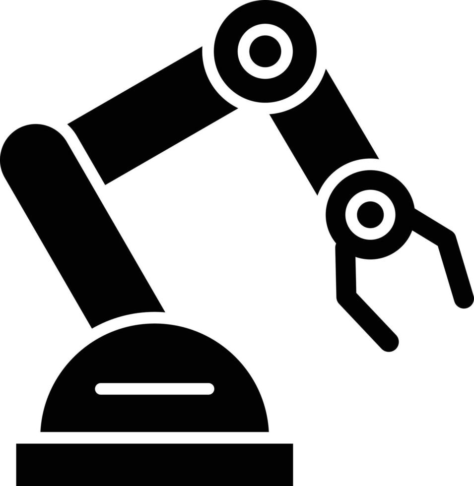 Mechanical Arm Icon Style vector