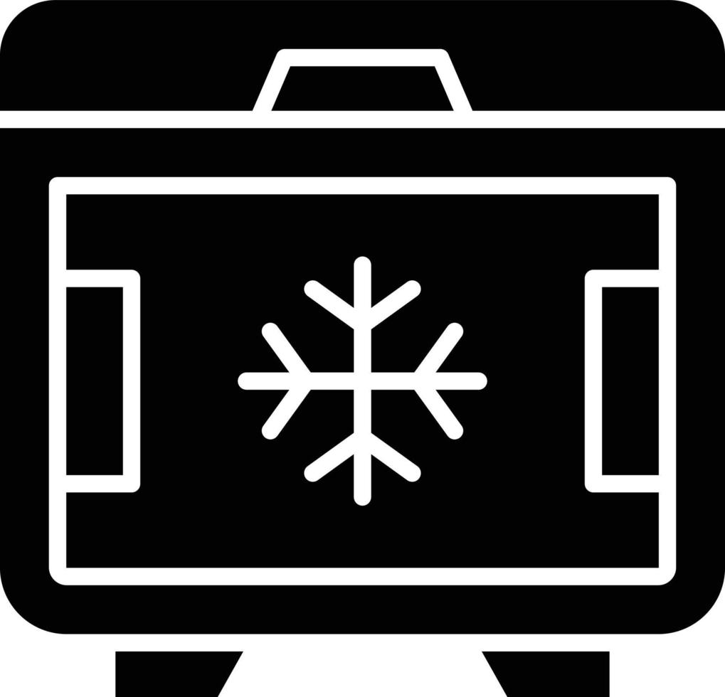 Deep Freezer Icon Style vector