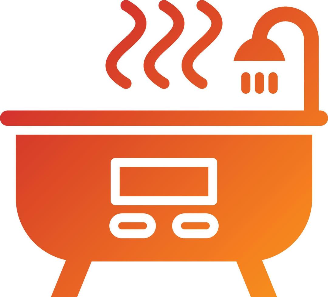 Hot Tub Icon Style vector