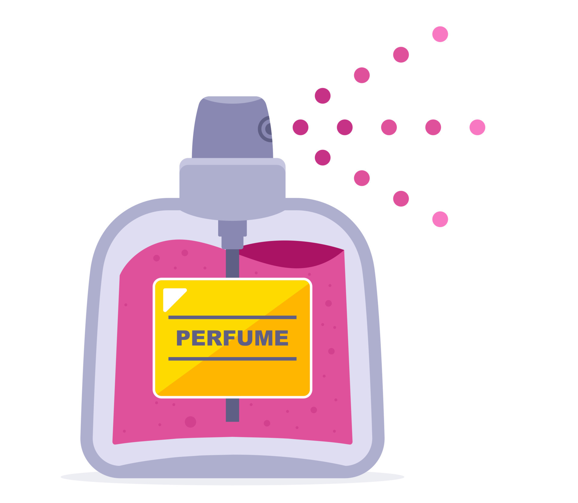 botella de perfume rocía fragancia. delicioso aroma femenino