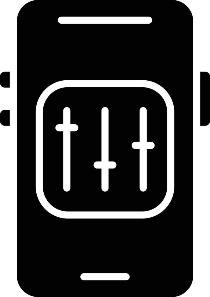 Mobile Controls Icon Style vector