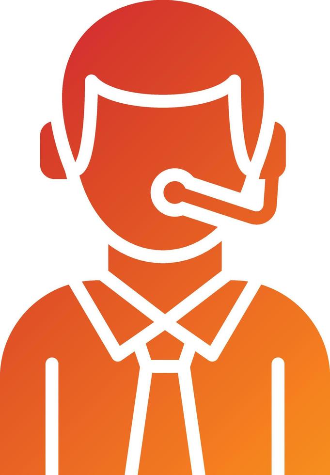 Telemarketer Icon Style vector