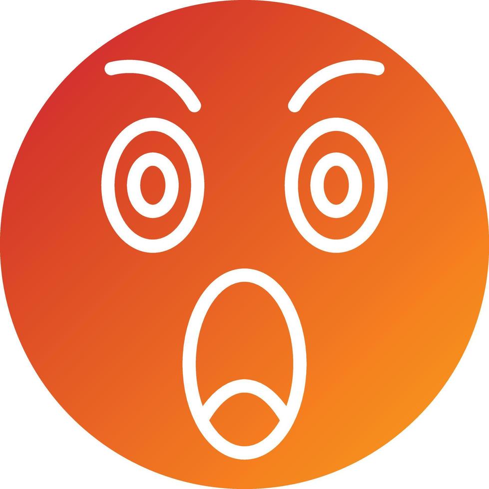 Shocked Icon Style vector