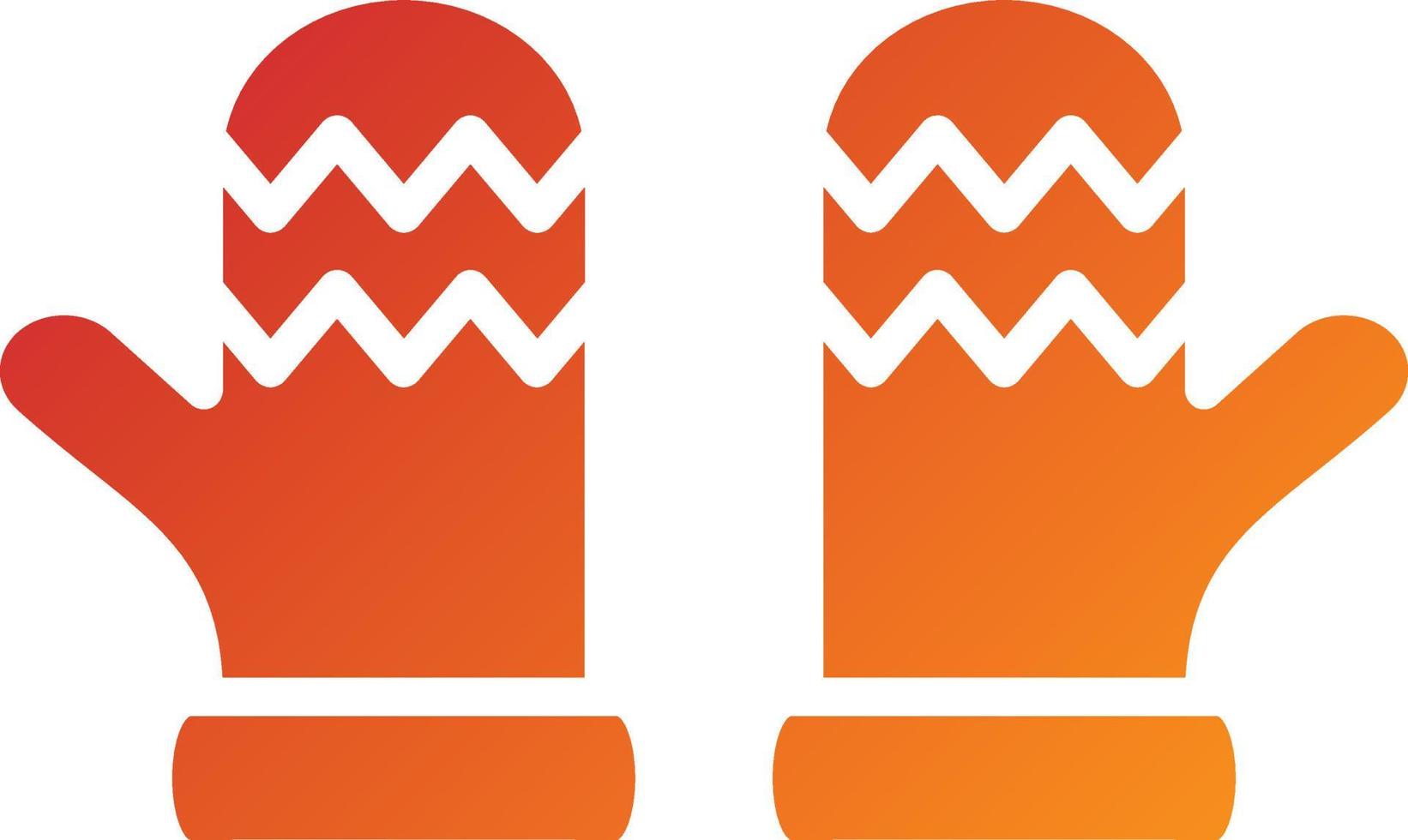 Winter Gloves Icon Style vector