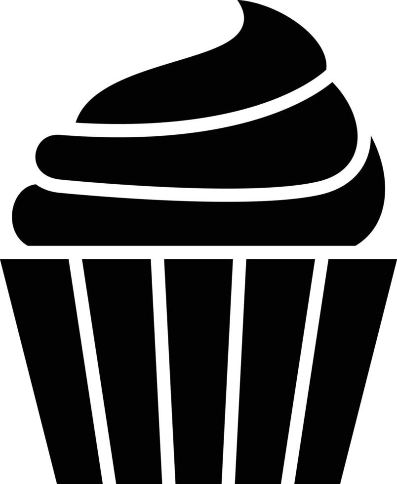 Wedding Cupcake Icon Style vector
