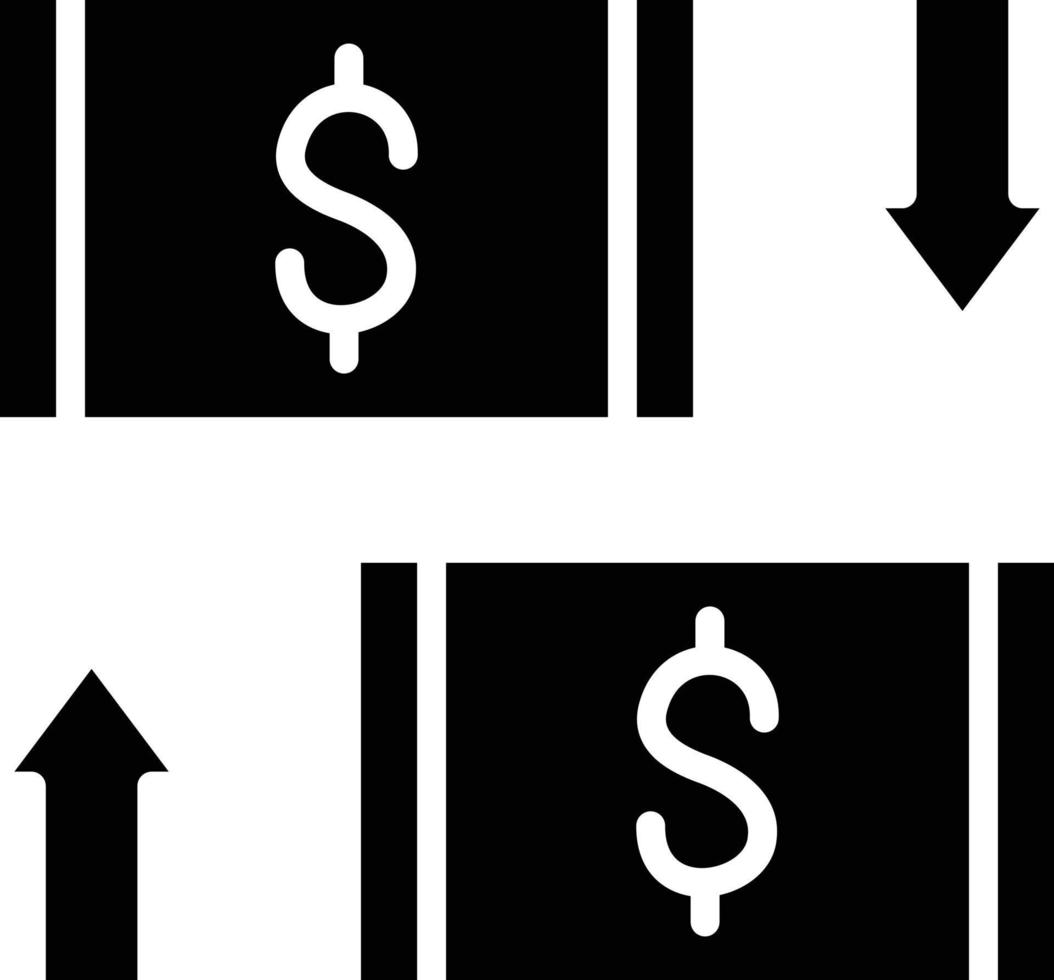 Money Exchange Icon Style vector