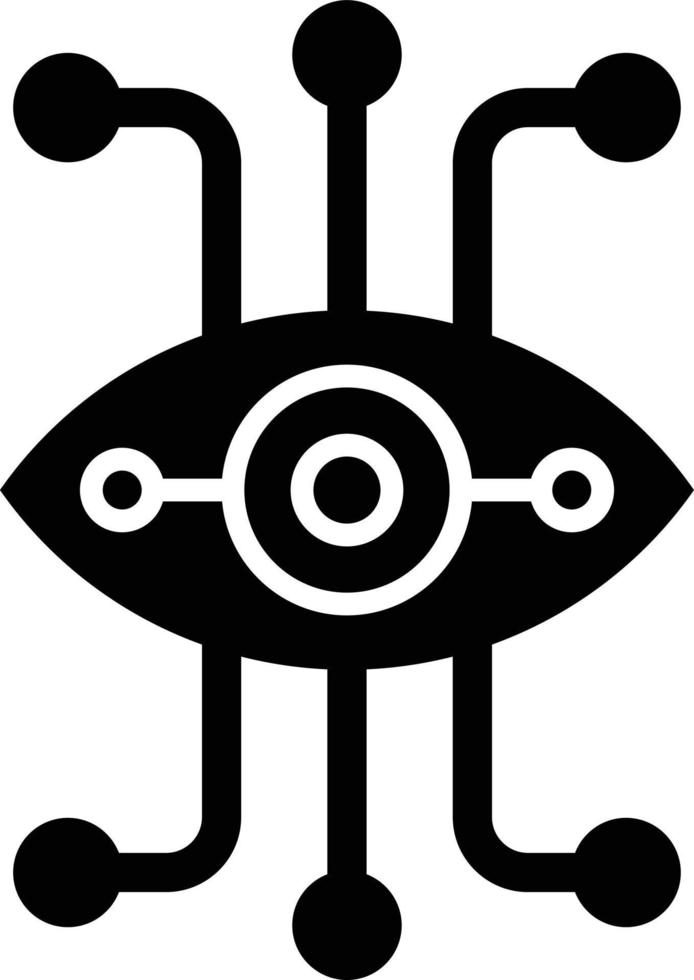 Bionic Eye Icon Style vector