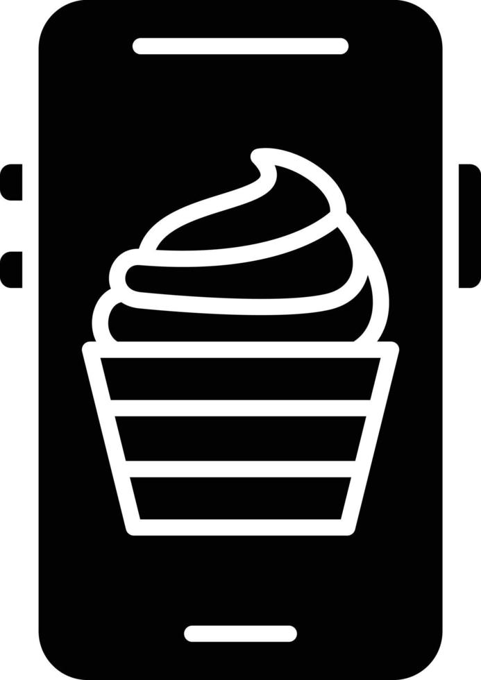 Mobile Food Icon Style vector