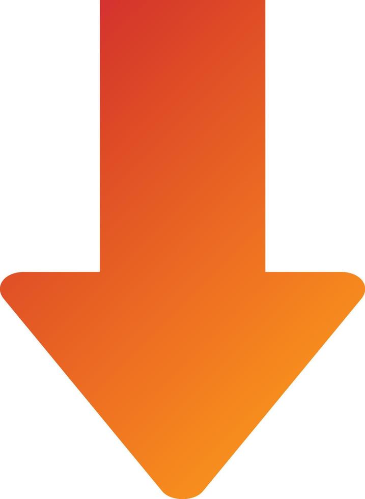 Down Arrow Icon Style vector