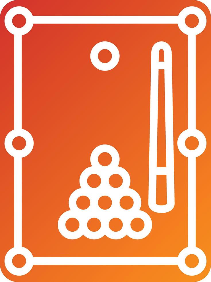 Billiards Icon Style vector