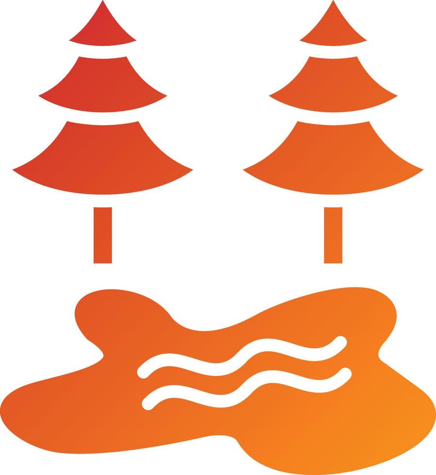 Lake Icon Style vector