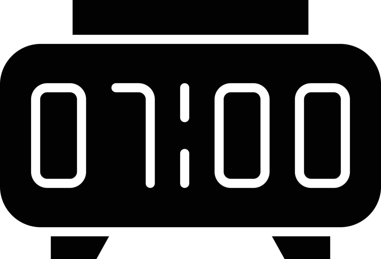 Digital Clock Icon Style vector