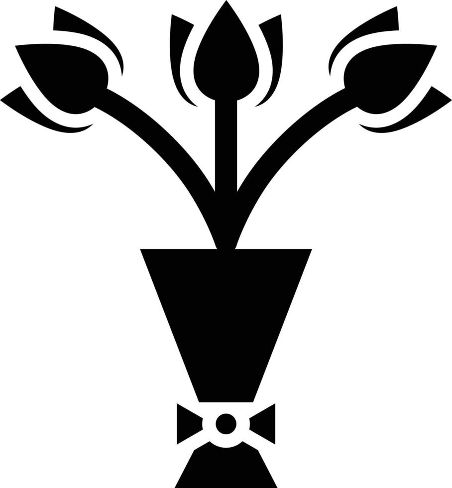 Flower Bouquet Icon Style vector
