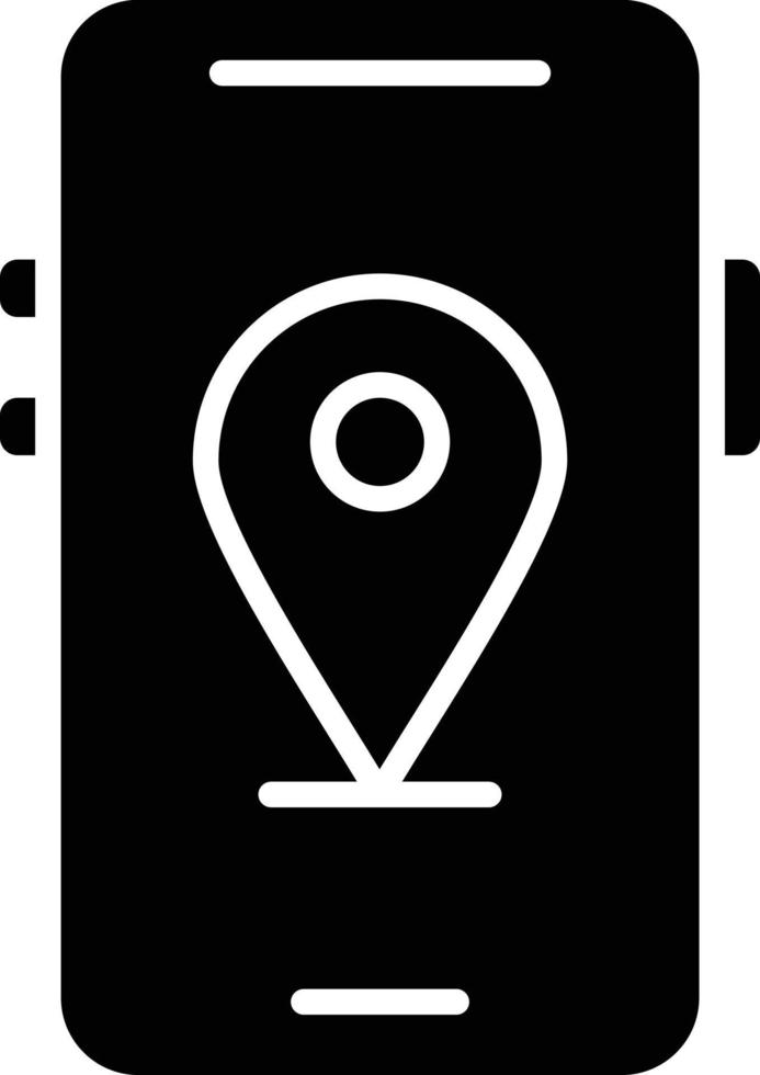 Mobile Map Icon Style vector