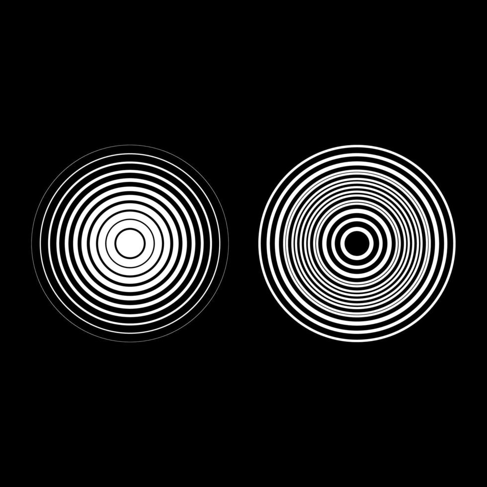 Radio wave wireless set icon white color vector illustration image solid fill outline contour line thin flat style
