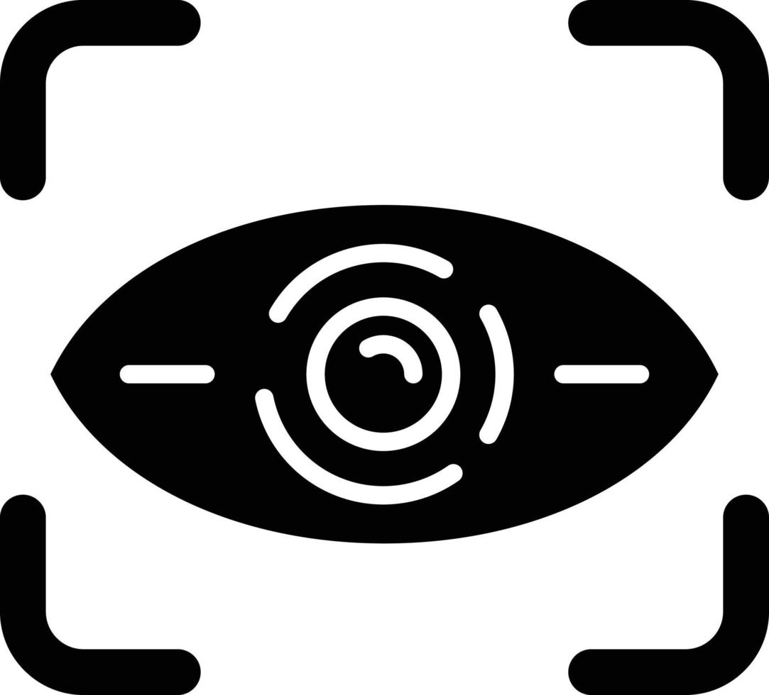 Retinal Scan Icon Style vector