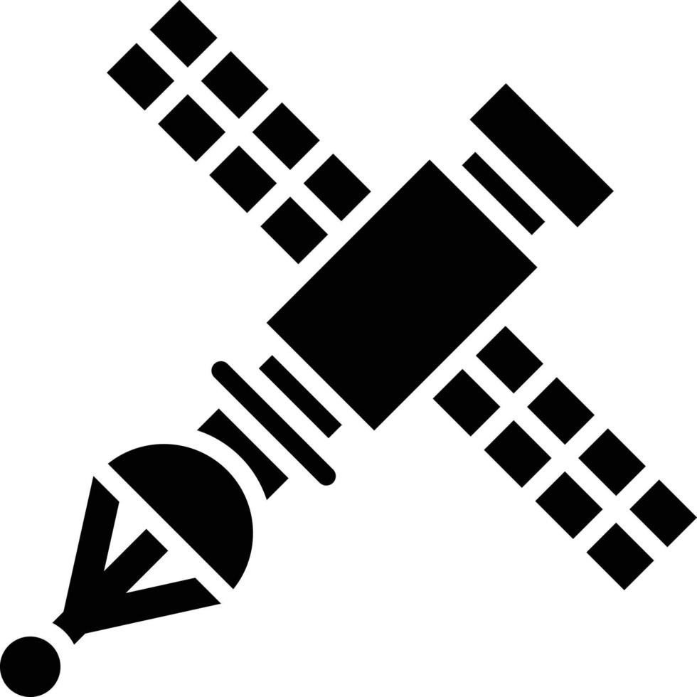 estilo de icono de satélite vector