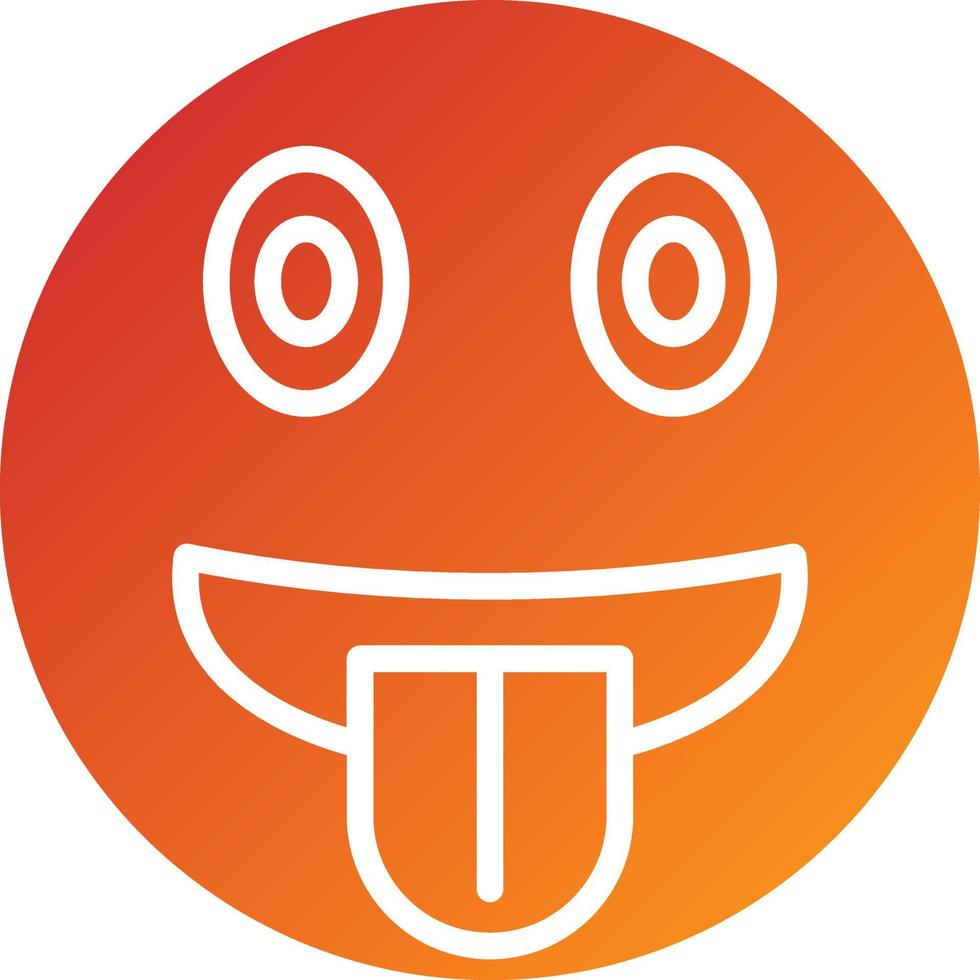 Tongue Out Icon Style vector