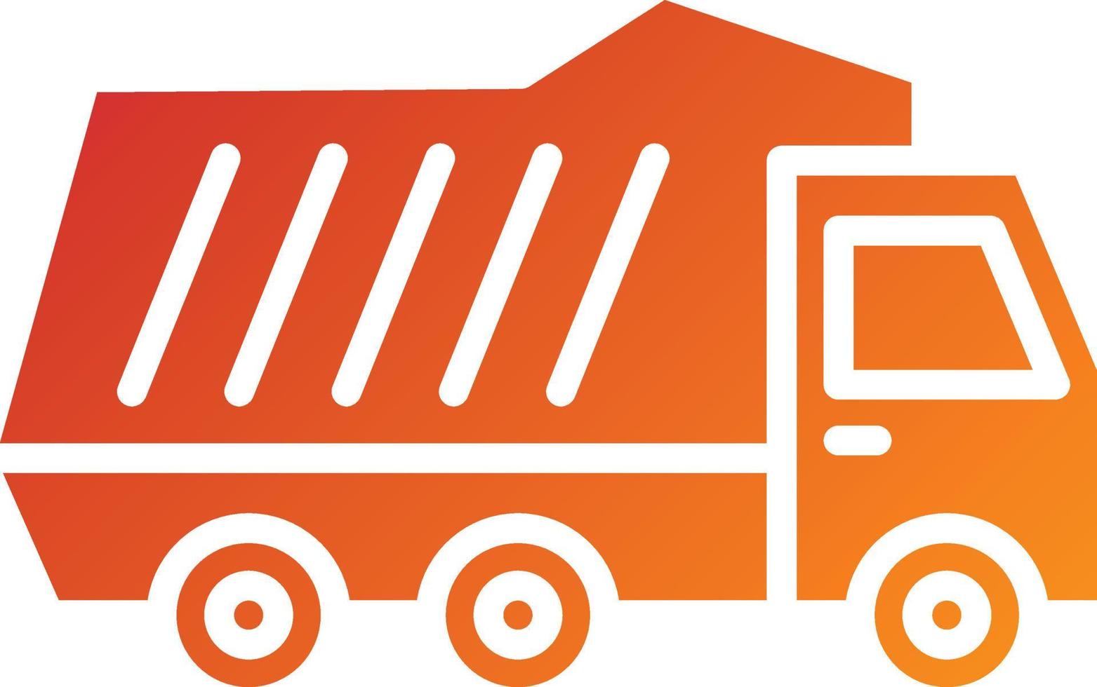 Dump Truck Icon Style vector