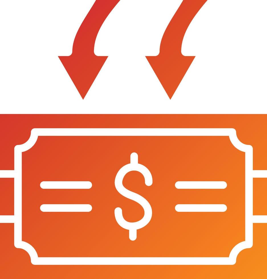 Cashback Icon Style vector
