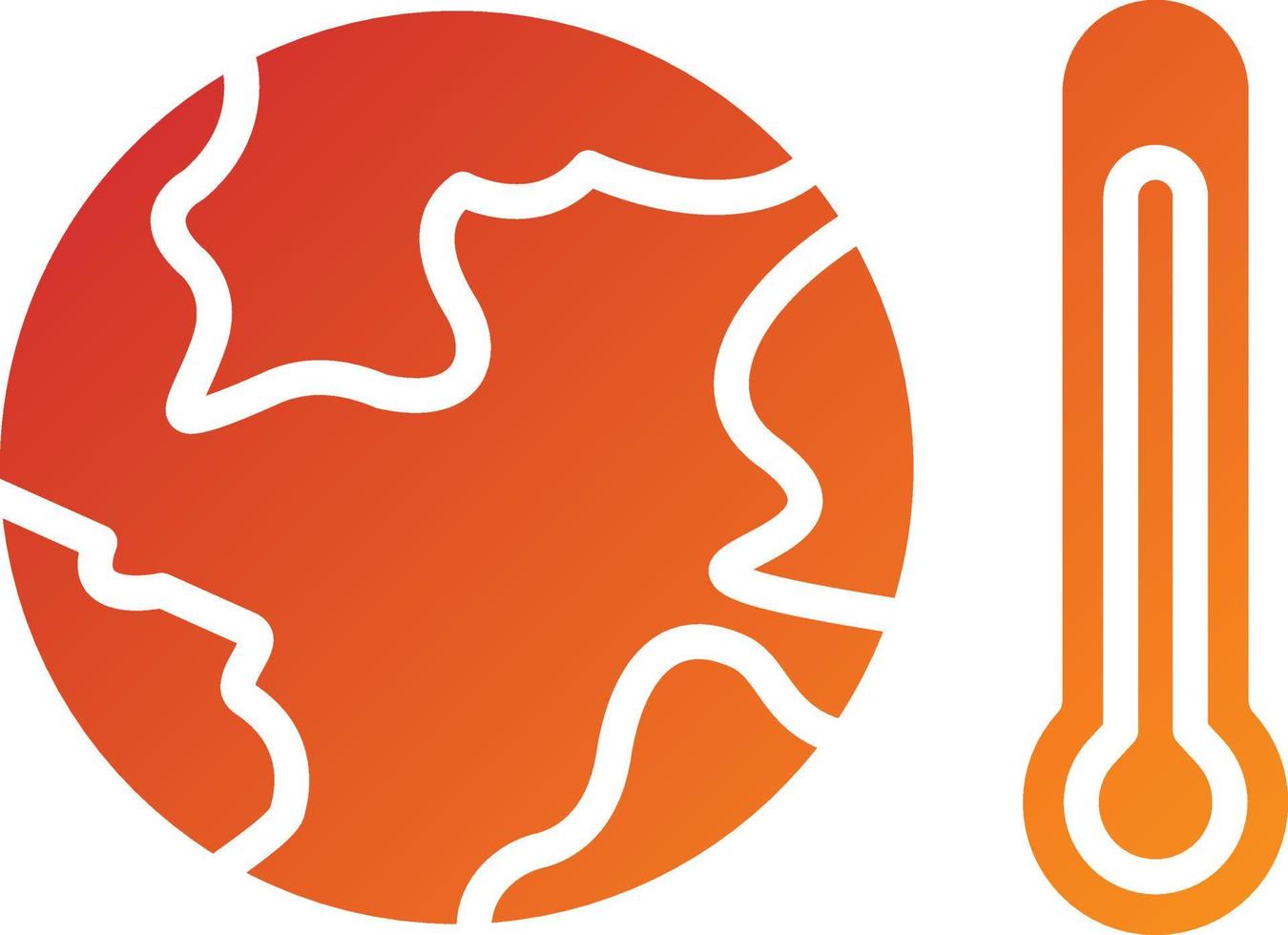 Global Warming Icon Style vector