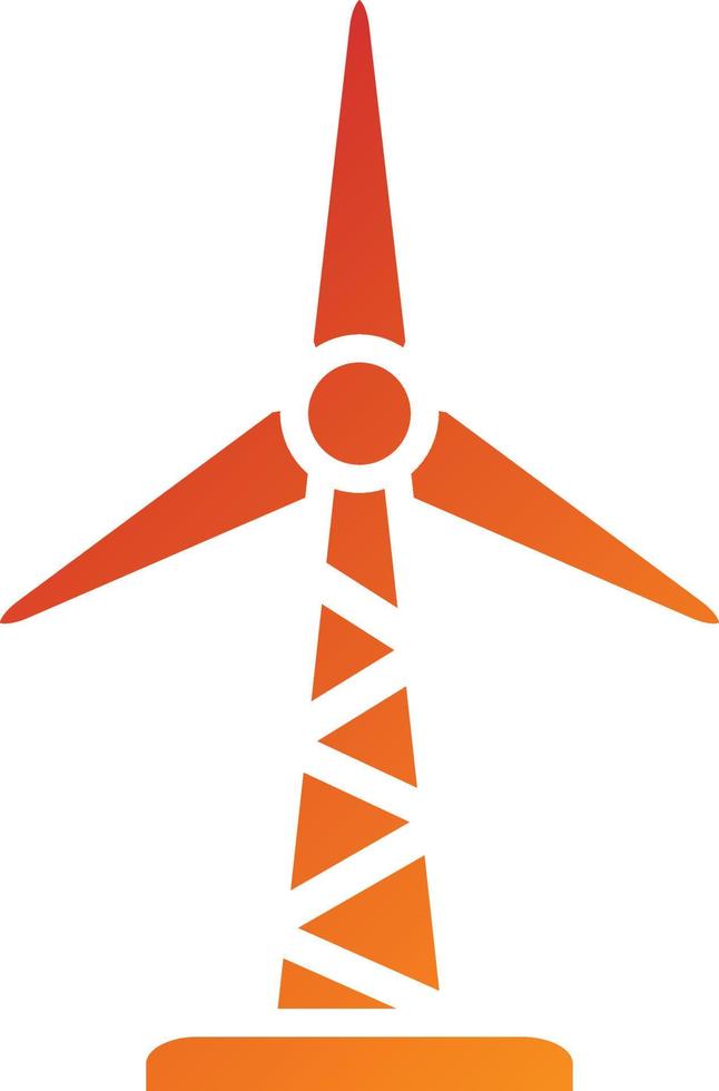 Wind Turbine Icon Style vector