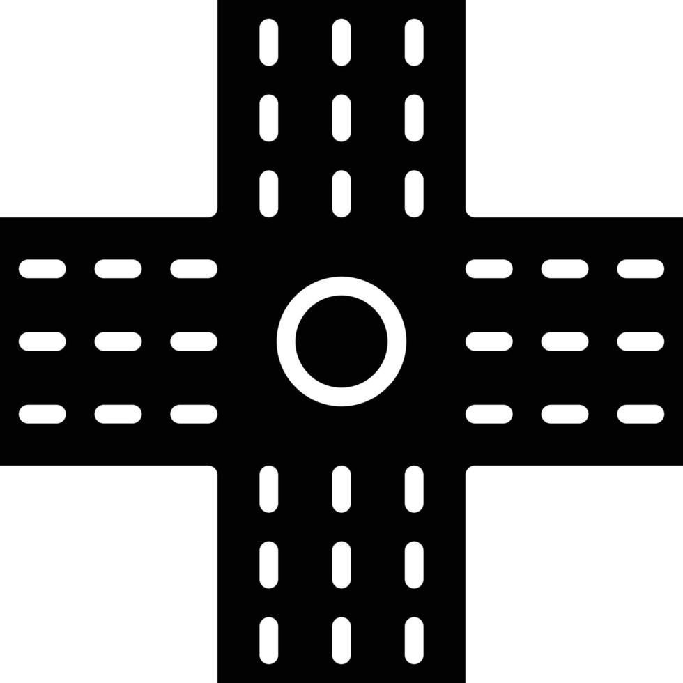 Crossroad Icon Style vector