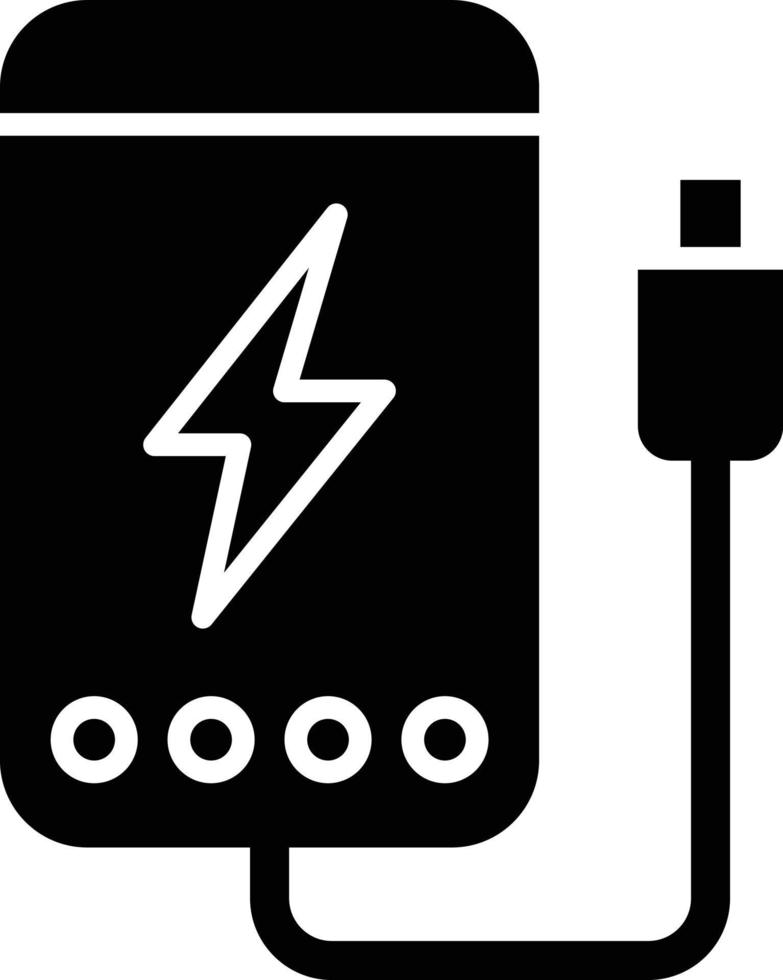 Power Bank Icon Style vector