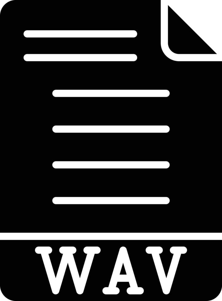 WAV Icon Style vector