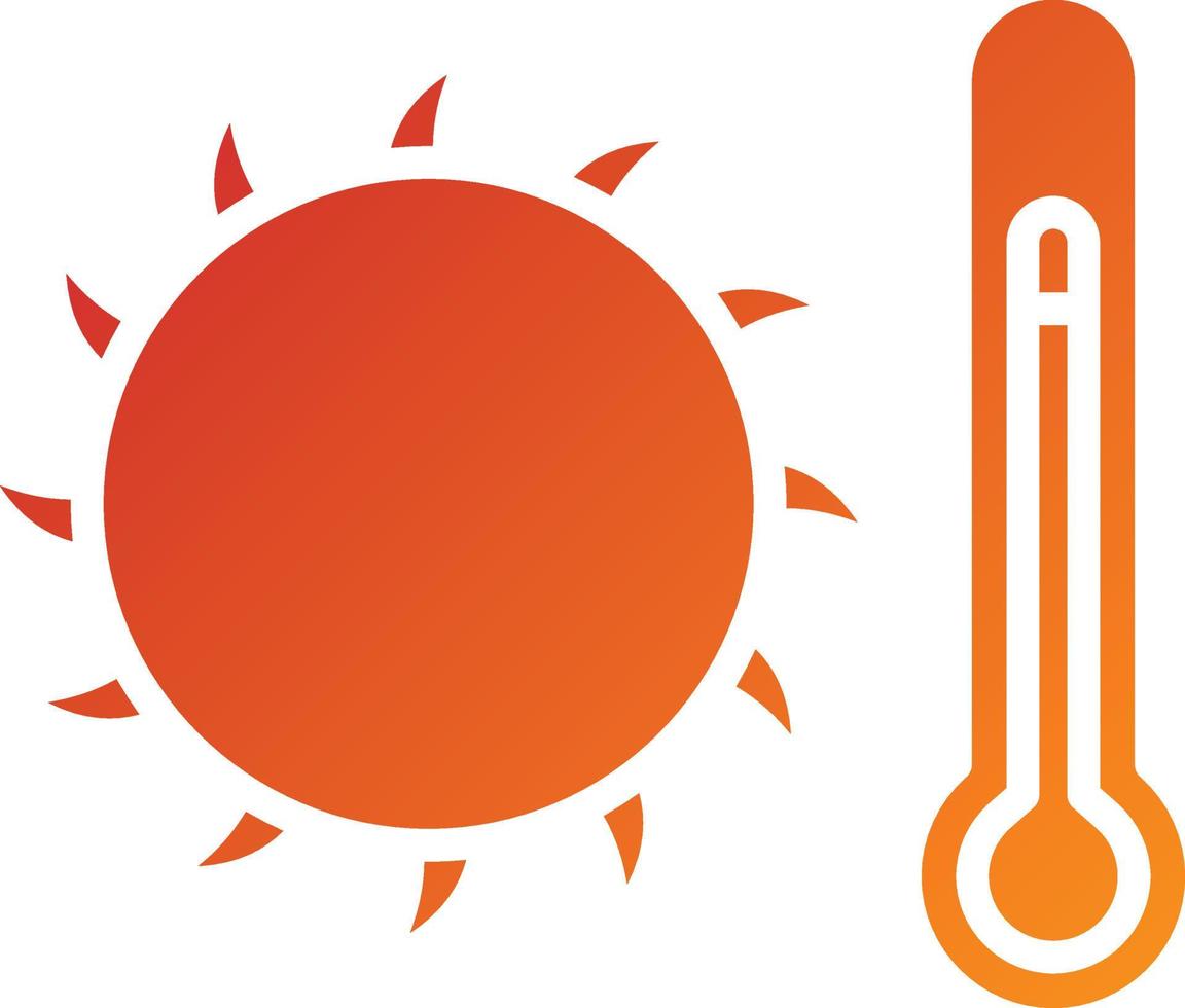 estilo de icono caliente vector