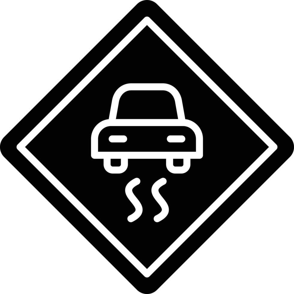 Slippery Road Icon Style 6070288 Vector Art at Vecteezy