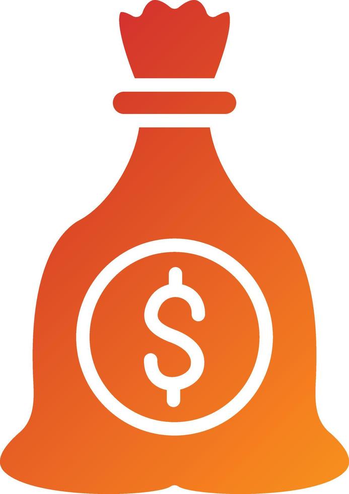 Money Bag Icon Style vector