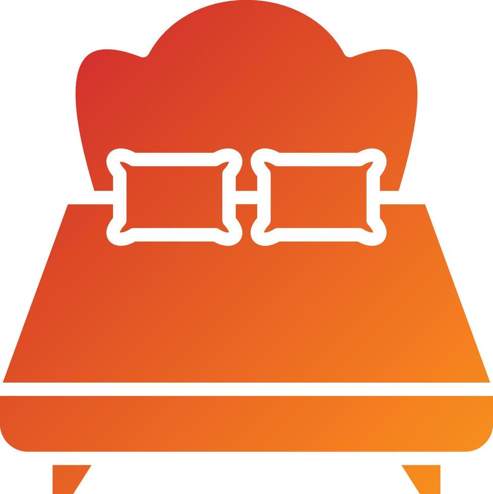 Double Bed Icon Style vector