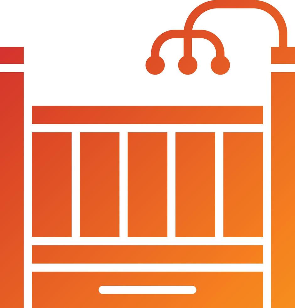 Crib Icon Style vector