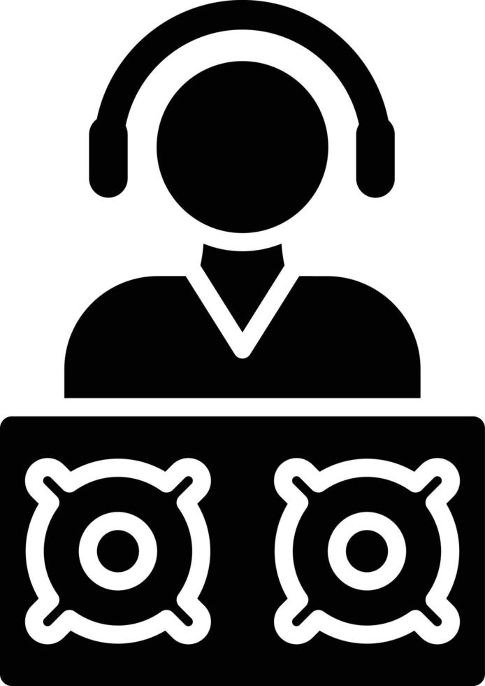 DJ Icon Style vector