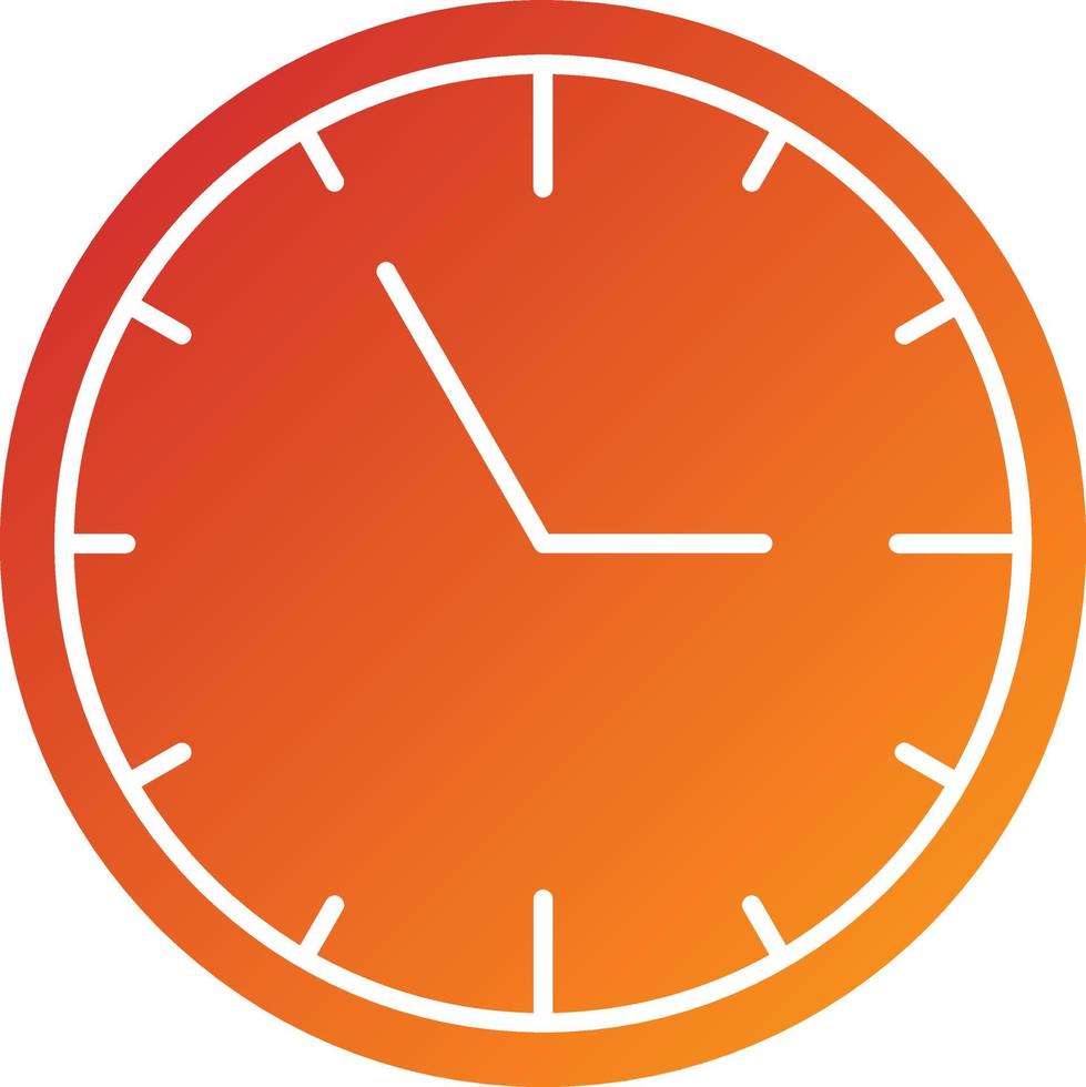 estilo de icono de reloj vector