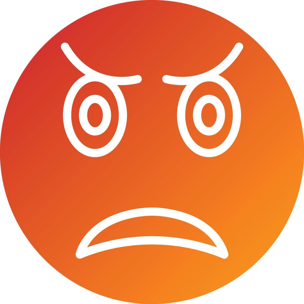 Upset Icon Style vector
