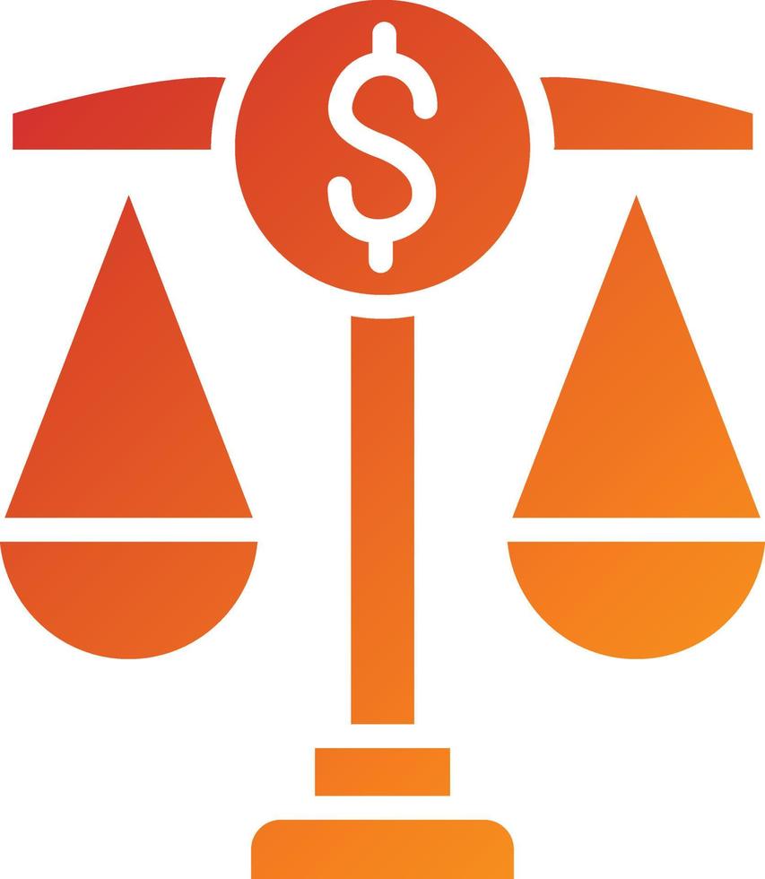 Financial Law Icon Style vector