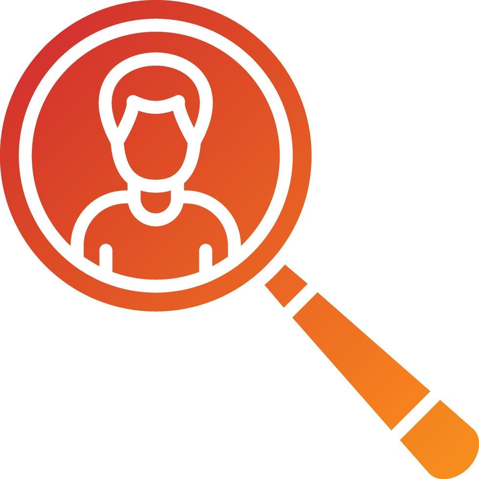 Find Person Icon Style vector