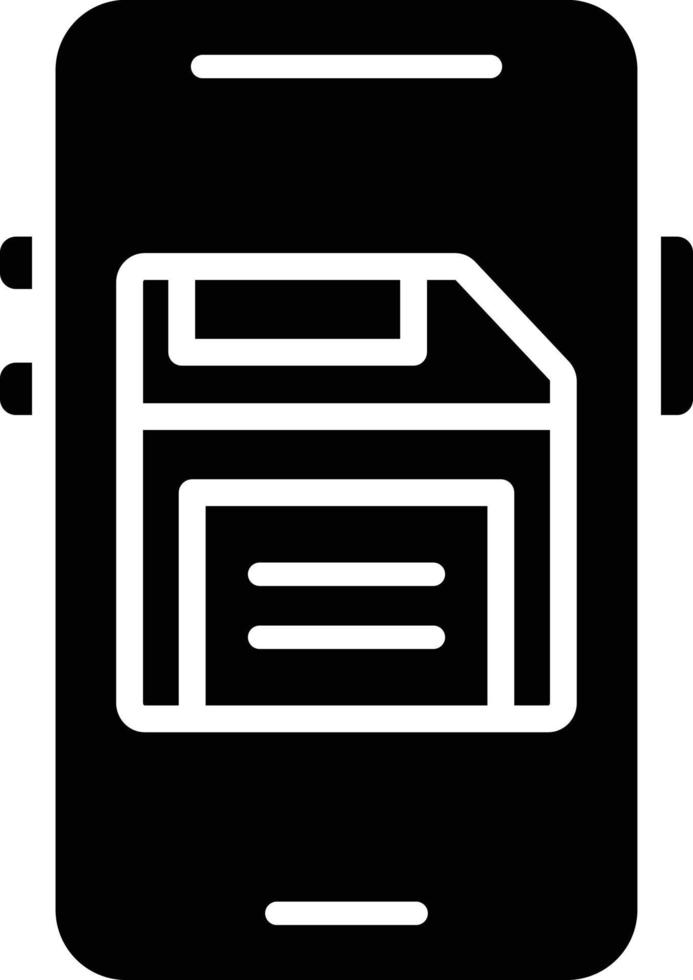 Mobile Save Icon Style vector