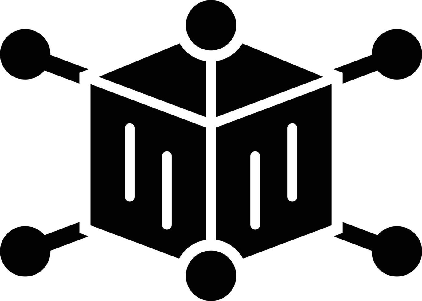 Cube Icon Style vector