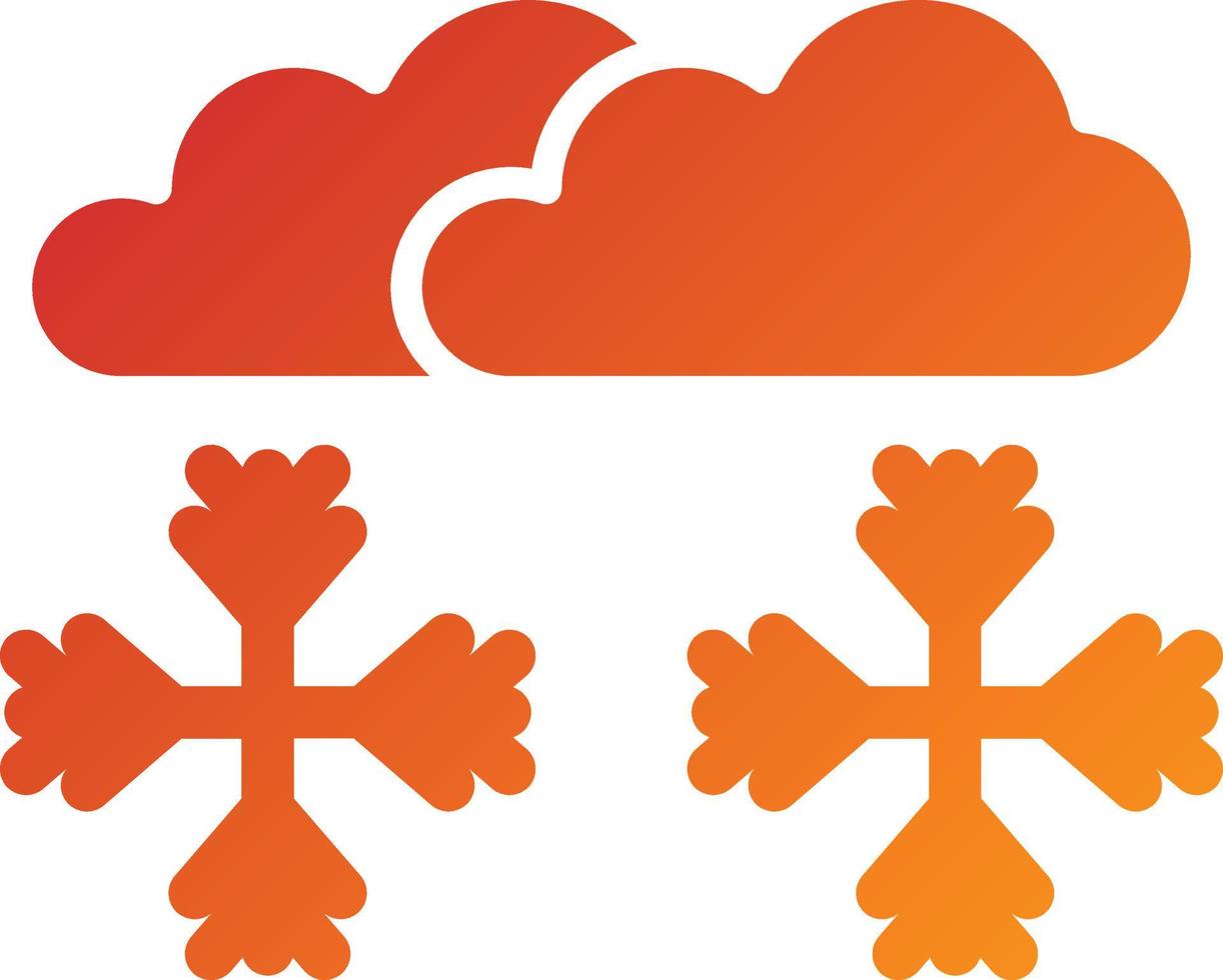 Snowstorm Icon Style vector