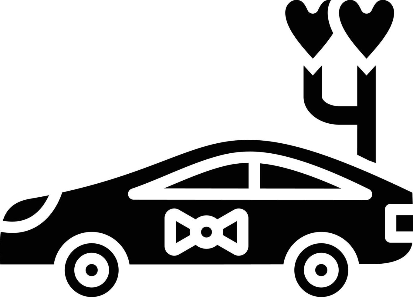 Wedding Car Icon Style vector