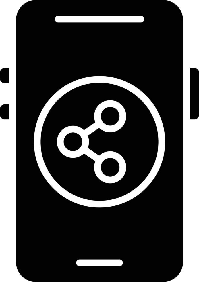 Mobile Share Icon Style vector