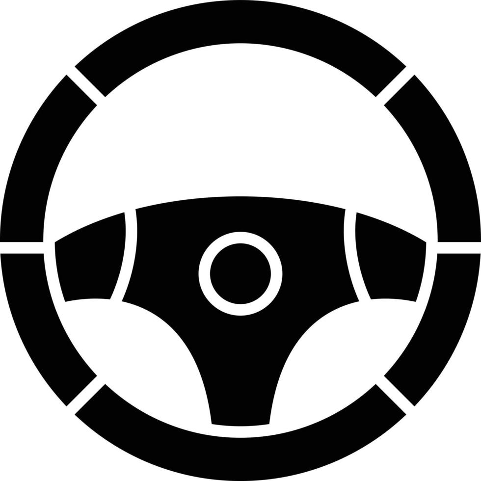 Steering Wheel Icon Style vector