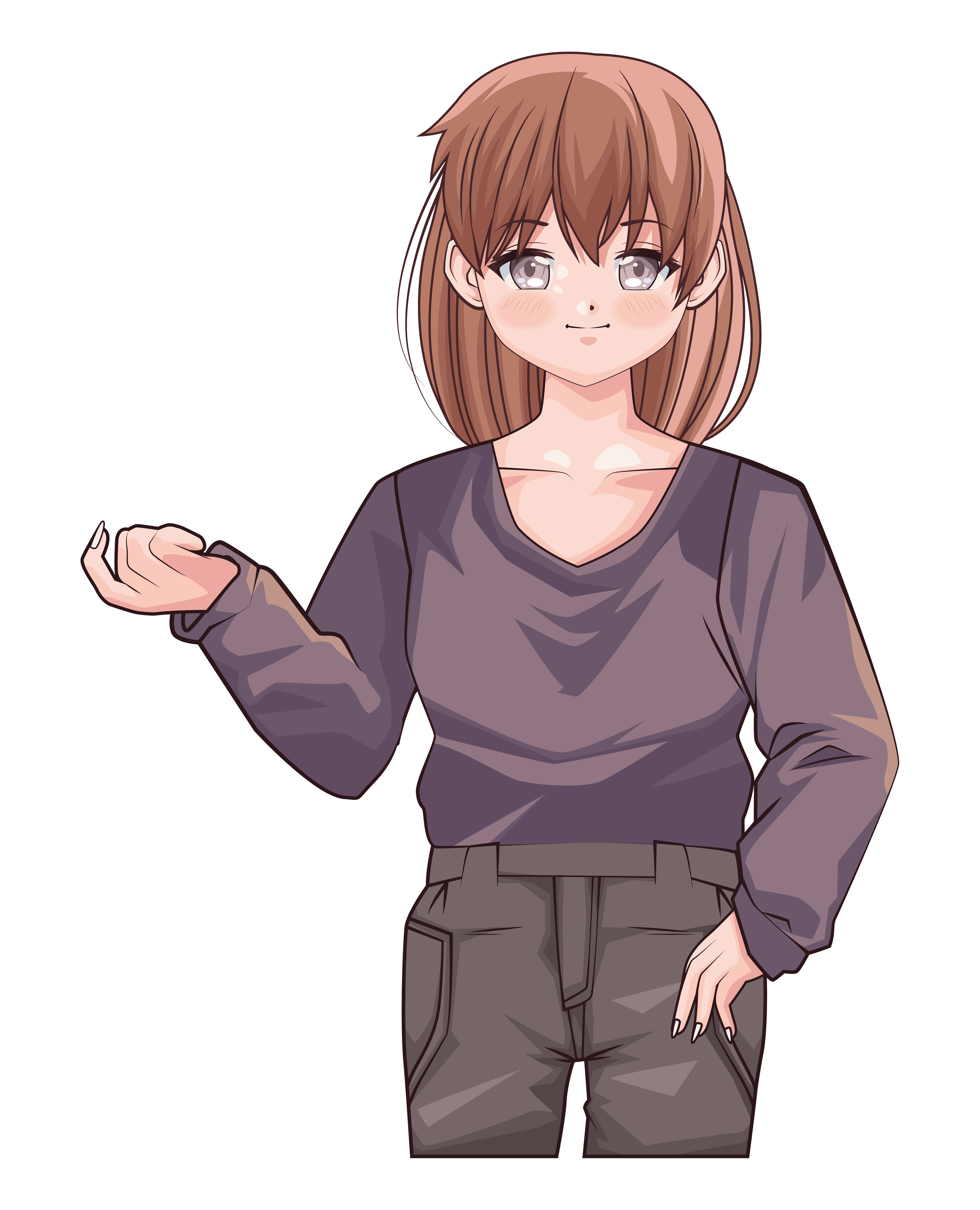 girl standing anime 6071269 Vector Art at Vecteezy girl standing anime 6071269 Vector Art at Vecteezy