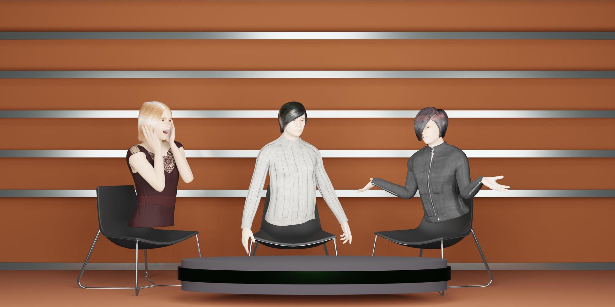 Metaverse City VR camera classes and meetings in the Metaverse world party people avatars in the sandbox  3D illustrations photo