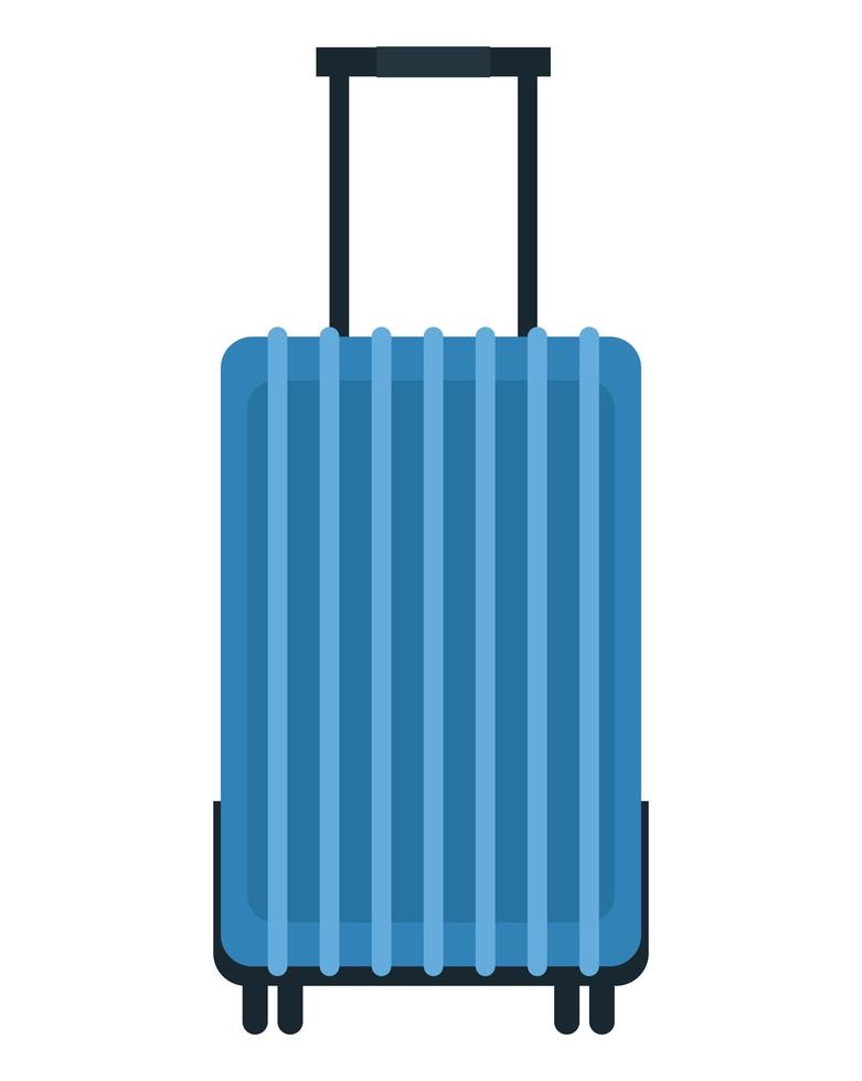 blue suitcase travel vector